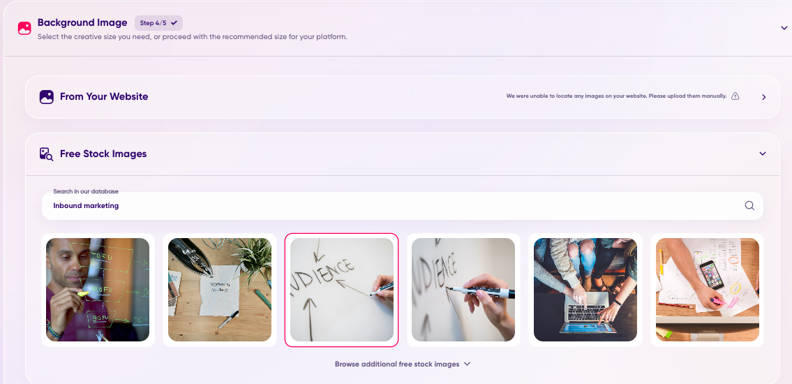 choose a background image